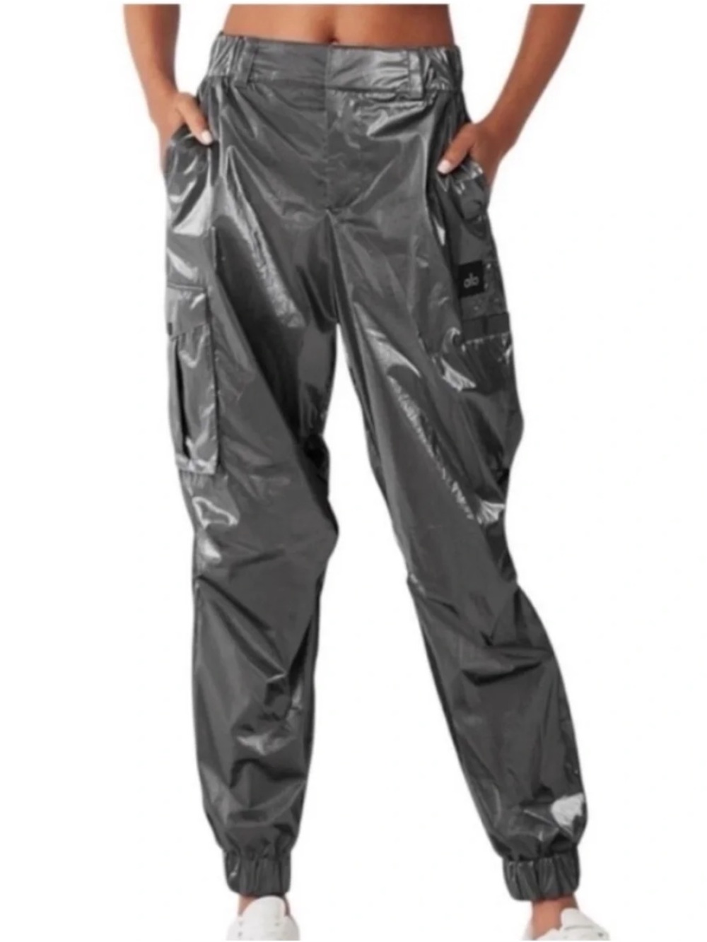 ALO Yoga Metallic High-Waist Break
Line Jogger Pants XS